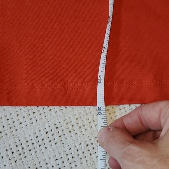 Christopher & Banks Fall Color Sz. L Burndt Orange SS Crew T-Shirt - Picture 5 of 6